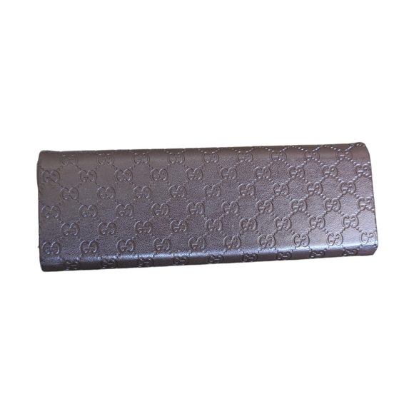 Gucci Trifold Sunglass Eyeglass Case Authentic Logo Embossed Original Gucci Case - Picture 6 of 9